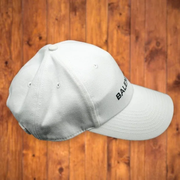 BALENCIAGA Baseball Cap Hat White ~ Made in‎ Italy ~ Adjustable - Picture 4 of 10